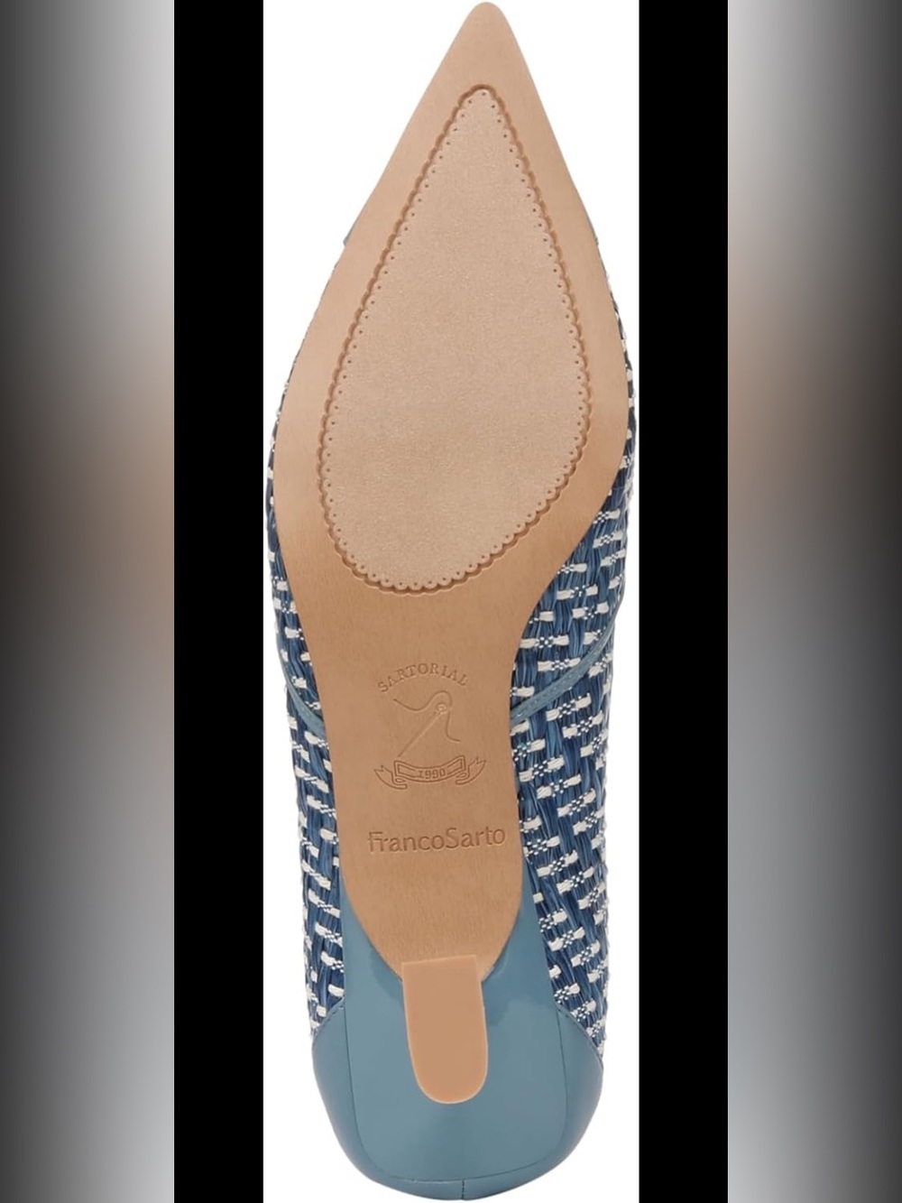 Franco Sarto Blue Milti Darcy Pointed Toe Kitten
Heel Pump NWT - Picture 6 of 6